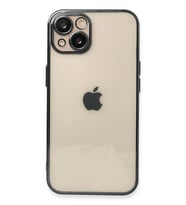 iPhone 14 Kılıf Razer Lensli Silikon - Siyah