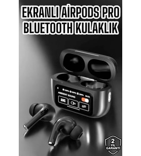 Yeni Nesil Bluetooth Kulaklık Ekranlı Yüksek Ses Kaliteli Uzun Şarj Süreli