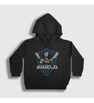 Presmono Unisex Çocuk Siyah The Shield Wwe Güreş Kapüşonlu Sweatshirt 551792tt