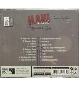 (Plak Değildir CD dir) CD İlahi Anadolu Çorum İlahileri 3 Açılmamış Jelatininde CD (Karışık)