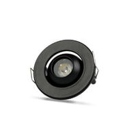Noas 1W Sıva Altı LED Spot Manda Gözü Hareketli Siyah