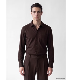 LCWAIKIKI Classic Mürdüm Regular Fit Erkek Gömlek