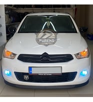 Citroen C Eleysee 2013-2023 Uyumlu H lip Esnek Ön Lip 2 Parça Karlık Ön Ek Tampon Altı Dil