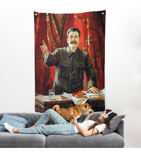 Joseph Stalin Rusya ve Sovyetler Birliği SSCB Duvar Örtüsü-7697
