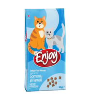 Enjoy Somonlu Hamsili Yetişkin Kedi Maması 10 Kg (Kahverengi)