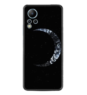Infınix Note 12 Kılıf Silikon Desen Özel Seri Yalnız Ay 1744