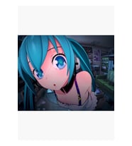 Hatsune Miku Tablo Ahşap Poster Dekoratif