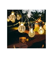 50 Top Ledli Solar Kristal Bahçe Dekorasyon Aydınlatma Sarı Işık Güneş Enerjili (STD)