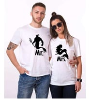 Tshirthane Mr. Mrs. Poseidon Sevgili Kombinleri Tshirt Kombini (Tek Ürün Fiyatıdır.)