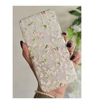 Iphone 7 Plus / 8 Plus Uyumlu Çiçekler Desenli Şeffaf Telefon Kılıfı