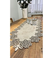 Eha Lazer Şık Tasarımlı Runner (Krem)