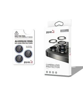 iPhone 18 Pro Kamera Lens Koruyucu CL-12 Premium Safir Parmak İzi Bırakmayan Anti-Reflective Mavi