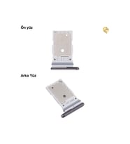 Samsung Galaxy S23 Ultra ile Uyumlu Sim İç Yuvası Çiftli Mor Çiftli sim yuvası ikili sim tepsisi çiftli sim aparatı dual sim çekmecesi
