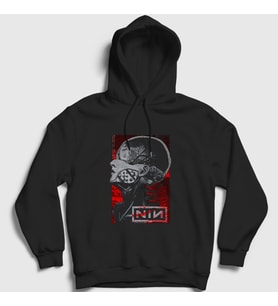 Presmono Unisex Siyah Poster Rock Nin Nine Inch Nails Kapüşonlu Sweatshirt 487043tt