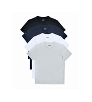 Erkek 4'lü Paket Kısa Kollu V Yaka T-Shirt