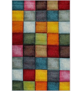 Eliana Home Baskılı, Yıkanabilir Kaymaz Taban Salon Halısı LNA1024 100x150 cm (Kırmızı)