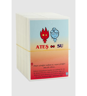 Ateş Su Bileklik Kartı (Kırmızı)