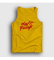 Presmono Unisex Sarı Logo Daft Punk Atlet 59912tt (Sarı)
