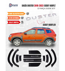 Dacia Duster Mat Dodik Seti 12 Parça 2018-2023 Duster Yazılı