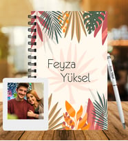 Kişiye Özel Ahşap Defter Kalem & Instagram Çerçeve Hediye Seti