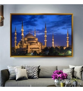 Altın Çerçeveli dekoratif tablo l1602 (Gold)