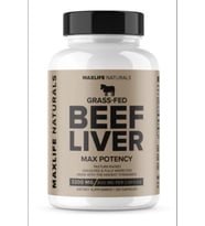 MaxLife Naturals Grass-Fed Beef Liver– 120 Capsules.Made ın Usa 3942 (Renksiz)