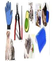 Kedi Bakım Seti (Avokado Kedi Yalama Oyuncağı+Tırnak makası+ Tüy toplama Eldiveni+ kaşınma aparatı)