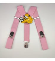 MORDİNO Krem Mavi Çizgili Mrs. Piggy  Çocuk Pantolon Askısı (Karışık)