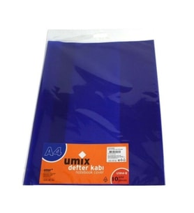 Umix Hazır Defter Kabı A4 10Lu Mavi