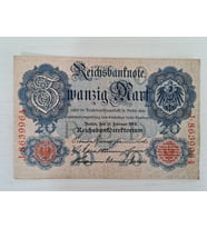 1910 Alman Mark , Alman 20 Mark , Eski Alman Parası