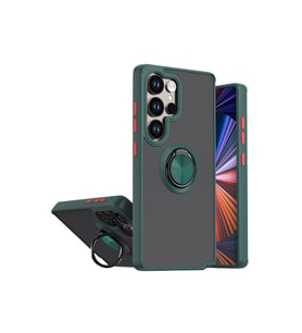 Galaxy S26 Montreal Yüzüklü Silikon Kapak - Yeşil
