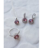 Sultanit Taşlı Gümüş Set