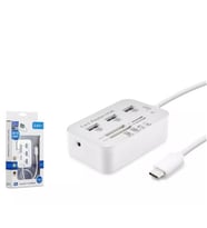 HADRON HDX7029 TYPE-C HUB COMBO 3-USB3.0 + MS + SD + M2 + TF 20CM 7IN1 BEYAZ