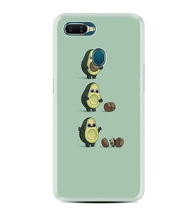 Oppo A5S A15 A16 A54 A55 A73 A74 Kılıf Desemli Silikon Avokadolar1352