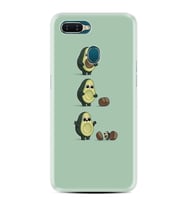 Oppo A5S A15 A16 A54 A55 A73 A74 Kılıf Desemli Silikon Avokadolar1352