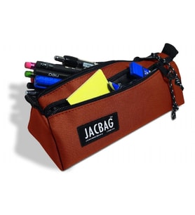 Jacbag Dual Prime İki Bölmeli Üçgen Kiremit Kız Çocuk Kalem Çantası (Çok Renkli)