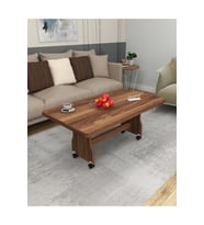 TEKERLEKLİ ORTA SEHPA MDF MASA BALKON MOBİLYASI
