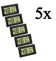 5 Adet Hygrometer Dijital Sıcaklık ve Nem ölçer thr142-5