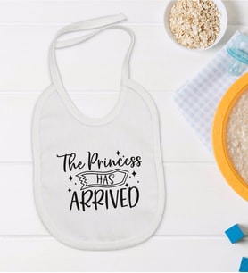 BK Kids The Princess Has Arrived Tasarımlı Bebek Mama Önlüğü - Model 1