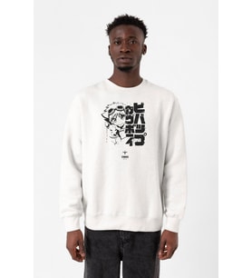 Cowboy Bebop Vintage Ein and Ed Beyaz Erkek 2ip Sweatshirt