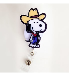 Kovboy Snoopy Temalı Yoyo Yaka Kartlığı