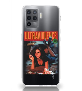 Oppo Reno 5 Lite Uyumlu Lana Del Rey Ultraviolence Desenli Şeffaf Telefon Kılıfı