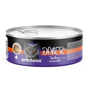 Döner Turkey, Sos İçinde Hindi Etli Tam & Dengeli Yetişkin Kedi Maması 70 gr x 12 adet