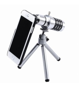 İPhone5,5S,İPhone4.4S Için Alüminyum 14X Optik Zoom Yakından Görüntü Çekme Dürbün