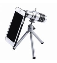 İPhone5,5S,İPhone4.4S Için Alüminyum 14X Optik Zoom Yakından Görüntü Çekme Dürbün