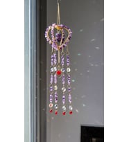 Sevgililer Günü Hediyesi Sun Catcher Güneş Yakalayıcı duvar dekor, Ev Dekor, Bahçe Süsü, Balkon Dekor (Mor)
