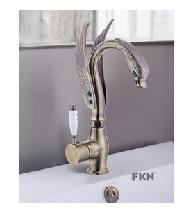 FKN LPD Ördek Mix Antik Lavabo Bataryası (Antik Altın)
