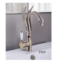 FKN LPD Ördek Mix Antik Lavabo Bataryası (Antik Altın)