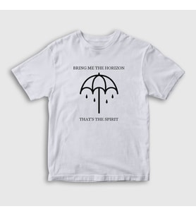 Presmono Unisex Çocuk Beyaz Spirit Bring Me The Horizon T-Shirt 21372tt (Beyaz)