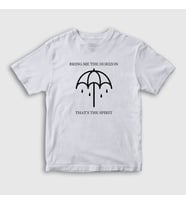 Presmono Unisex Çocuk Beyaz Spirit Bring Me The Horizon T-Shirt 21372tt (Beyaz)